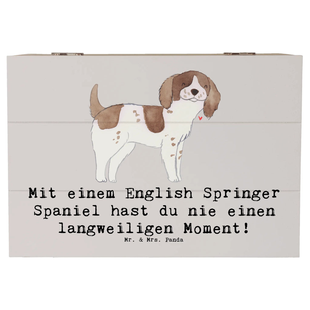Holzkiste English Springer Spaniel Spaß Dekokiste, Erinnerungsbox, Geschenkbox, Holzkiste, XXL, Erinnerungskiste, Schatulle, Kiste, Geschenkdose, Schatzkiste, Aufbewahrungsbox, Truhe, Hund, Hunderasse, Rassehund, Hundebesitzer, Geschenk, Tierfreund, Schenken, Welpe