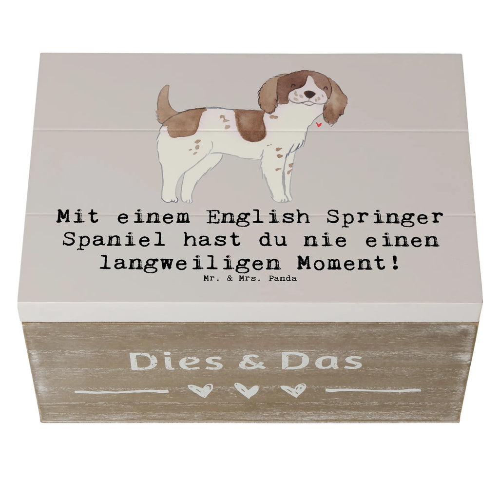 Holzkiste English Springer Spaniel Spaß Dekokiste, Erinnerungsbox, Geschenkbox, Holzkiste, XXL, Erinnerungskiste, Schatulle, Kiste, Geschenkdose, Schatzkiste, Aufbewahrungsbox, Truhe, Hund, Hunderasse, Rassehund, Hundebesitzer, Geschenk, Tierfreund, Schenken, Welpe