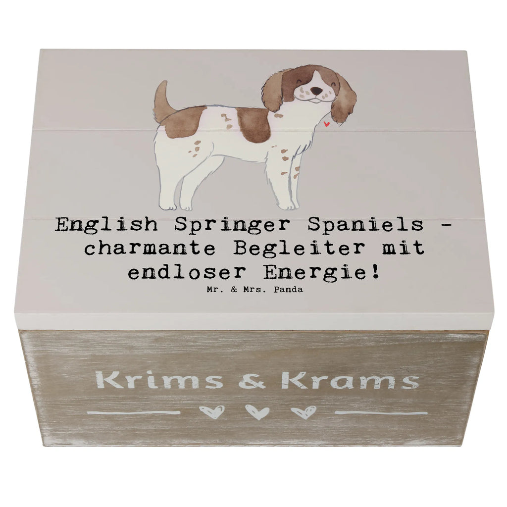 Holzkiste English Springer Spaniel Charme Schatulle, Geschenkbox, Aufbewahrungsbox, Geschenkdose, XXL, Erinnerungskiste, Erinnerungsbox, Kiste, Holzkiste, Dekokiste, Schatzkiste, Truhe, Hund, Hunderasse, Rassehund, Hundebesitzer, Geschenk, Tierfreund, Schenken, Welpe