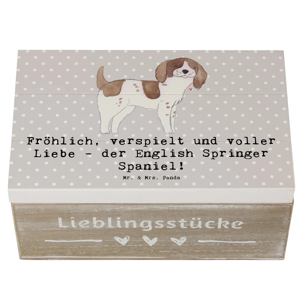 Holzkiste English Springer Spaniel Freude Holzkiste, Geschenkbox, Geschenkdose, Schatulle, Truhe, Erinnerungsbox, Dekokiste, Aufbewahrungsbox, XXL, Erinnerungskiste, Schatzkiste, Kiste, Hund, Hunderasse, Rassehund, Hundebesitzer, Geschenk, Tierfreund, Schenken, Welpe