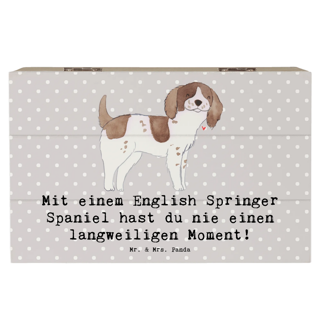 Holzkiste English Springer Spaniel Spaß Dekokiste, Erinnerungsbox, Geschenkbox, Holzkiste, XXL, Erinnerungskiste, Schatulle, Kiste, Geschenkdose, Schatzkiste, Aufbewahrungsbox, Truhe, Hund, Hunderasse, Rassehund, Hundebesitzer, Geschenk, Tierfreund, Schenken, Welpe