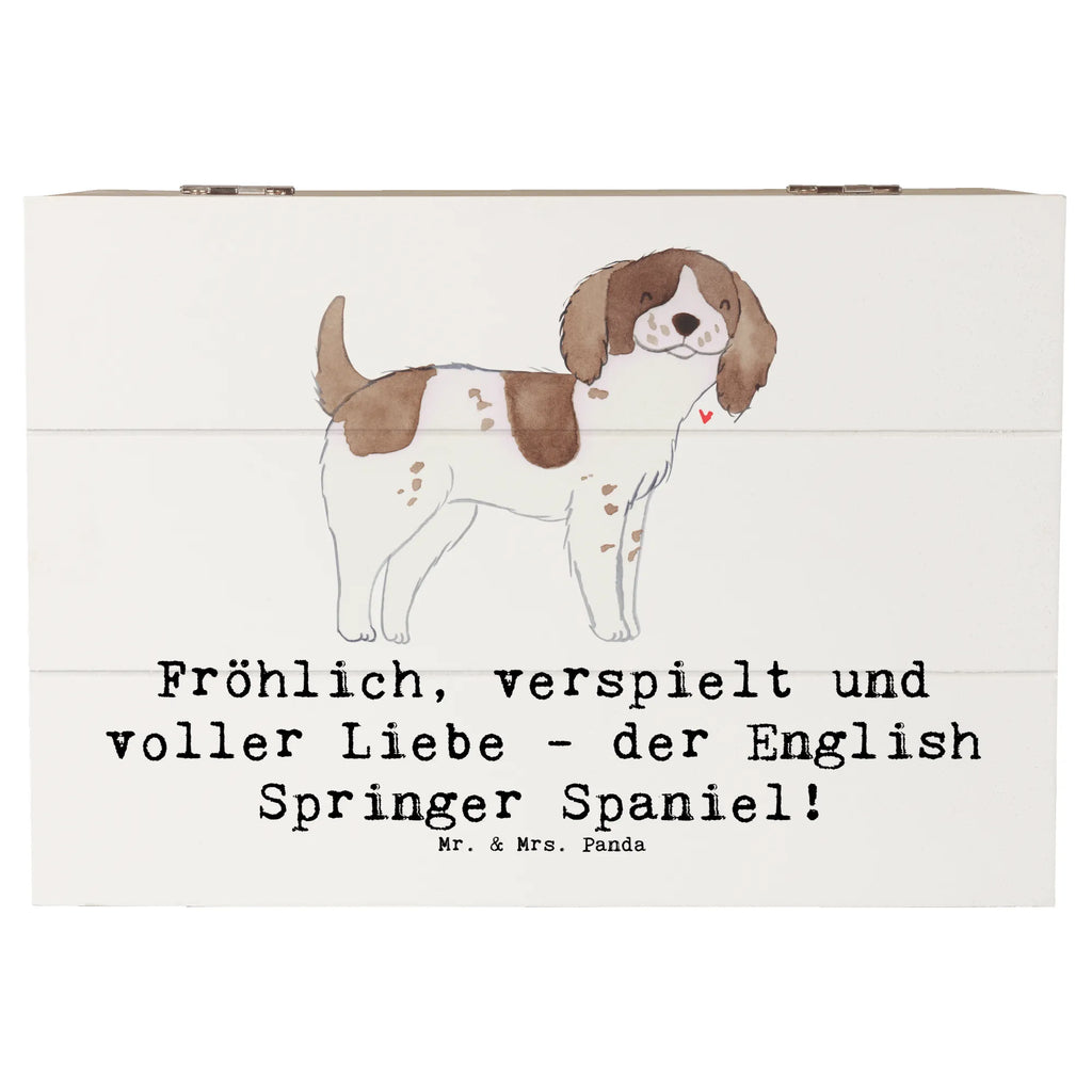 Holzkiste English Springer Spaniel Freude Holzkiste, Geschenkbox, Geschenkdose, Schatulle, Truhe, Erinnerungsbox, Dekokiste, Aufbewahrungsbox, XXL, Erinnerungskiste, Schatzkiste, Kiste, Hund, Hunderasse, Rassehund, Hundebesitzer, Geschenk, Tierfreund, Schenken, Welpe