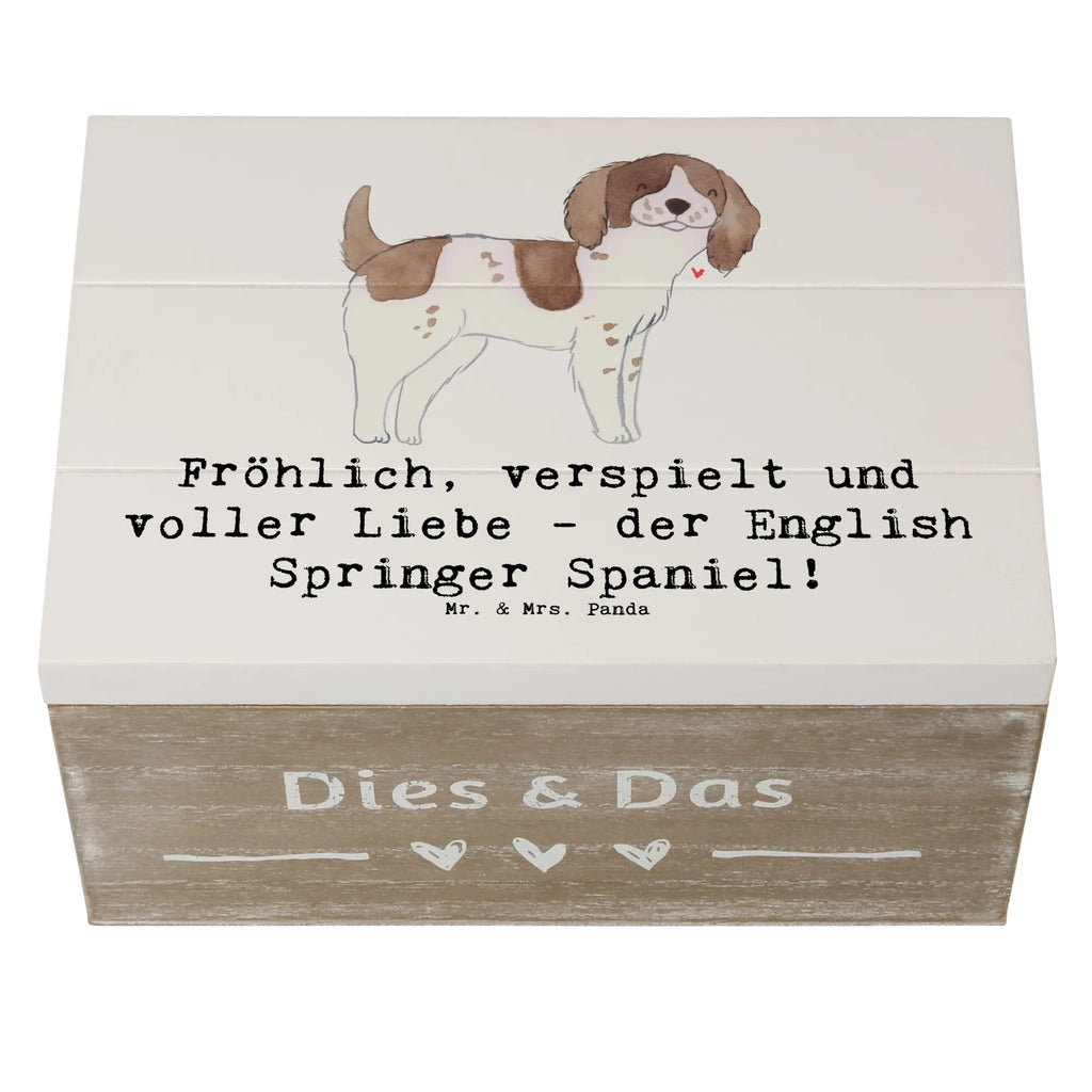 Holzkiste English Springer Spaniel Freude Holzkiste, Geschenkbox, Geschenkdose, Schatulle, Truhe, Erinnerungsbox, Dekokiste, Aufbewahrungsbox, XXL, Erinnerungskiste, Schatzkiste, Kiste, Hund, Hunderasse, Rassehund, Hundebesitzer, Geschenk, Tierfreund, Schenken, Welpe
