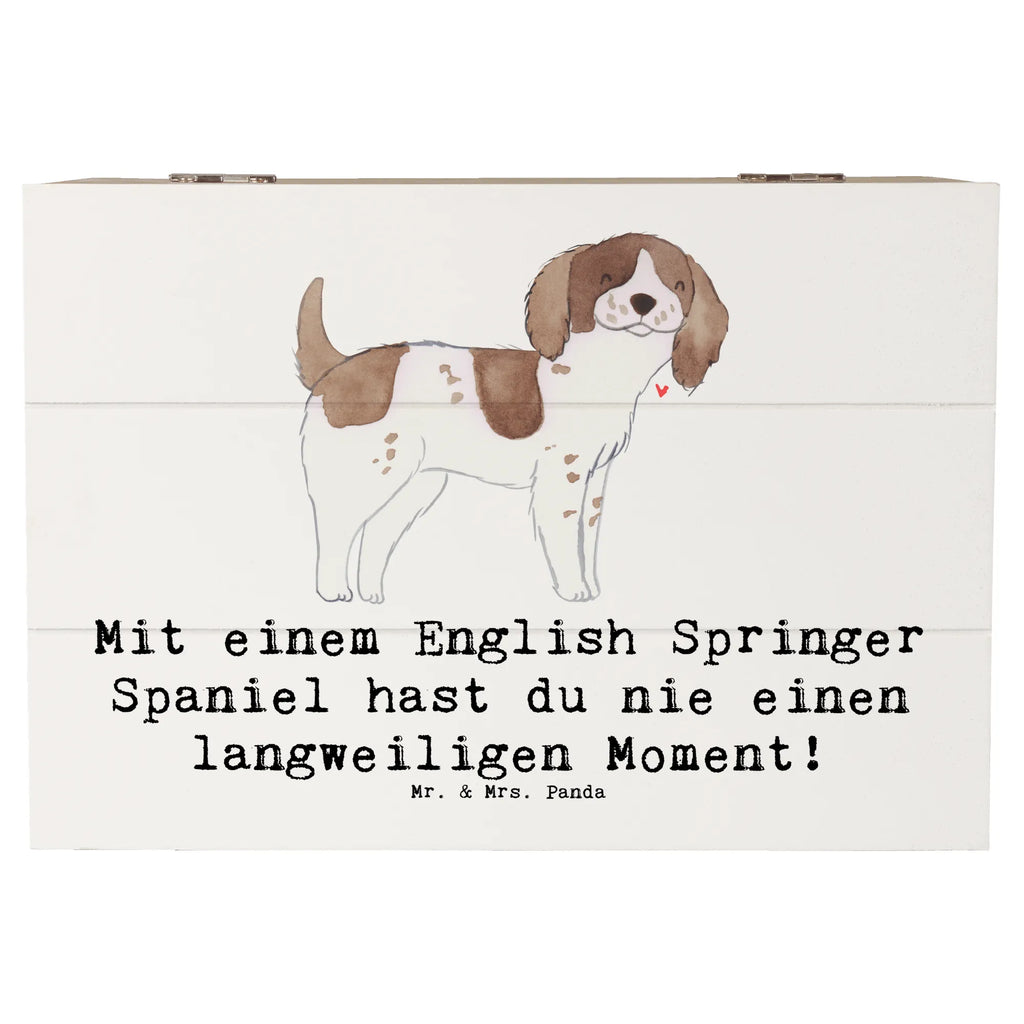 Holzkiste English Springer Spaniel Spaß Dekokiste, Erinnerungsbox, Geschenkbox, Holzkiste, XXL, Erinnerungskiste, Schatulle, Kiste, Geschenkdose, Schatzkiste, Aufbewahrungsbox, Truhe, Hund, Hunderasse, Rassehund, Hundebesitzer, Geschenk, Tierfreund, Schenken, Welpe