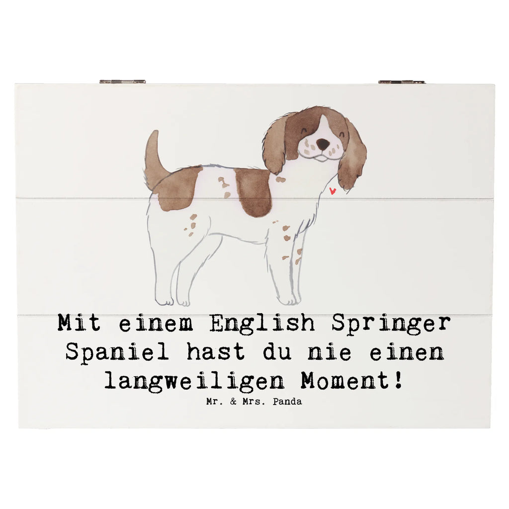 Holzkiste English Springer Spaniel Spaß Dekokiste, Erinnerungsbox, Geschenkbox, Holzkiste, XXL, Erinnerungskiste, Schatulle, Kiste, Geschenkdose, Schatzkiste, Aufbewahrungsbox, Truhe, Hund, Hunderasse, Rassehund, Hundebesitzer, Geschenk, Tierfreund, Schenken, Welpe
