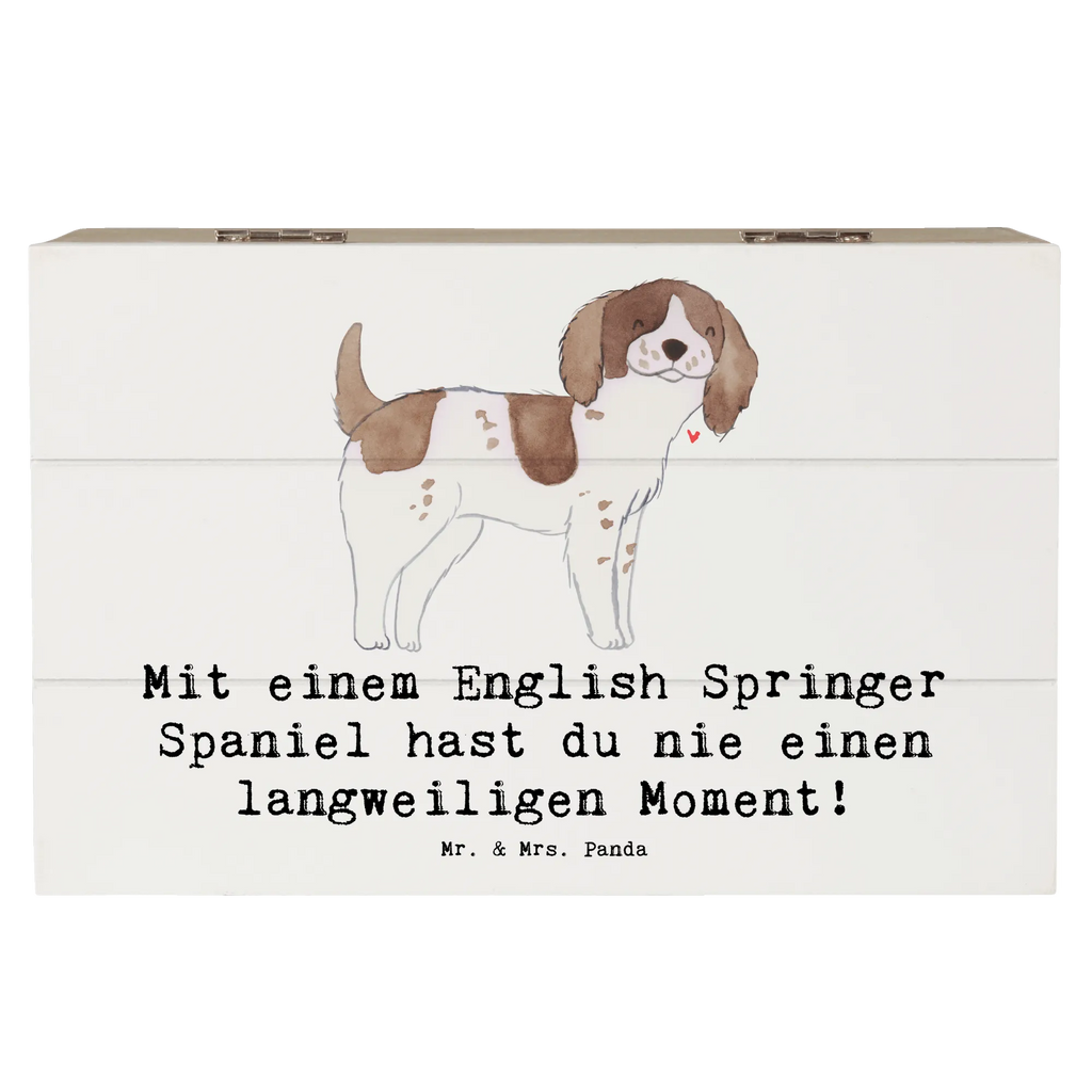 Holzkiste English Springer Spaniel Spaß Dekokiste, Erinnerungsbox, Geschenkbox, Holzkiste, XXL, Erinnerungskiste, Schatulle, Kiste, Geschenkdose, Schatzkiste, Aufbewahrungsbox, Truhe, Hund, Hunderasse, Rassehund, Hundebesitzer, Geschenk, Tierfreund, Schenken, Welpe