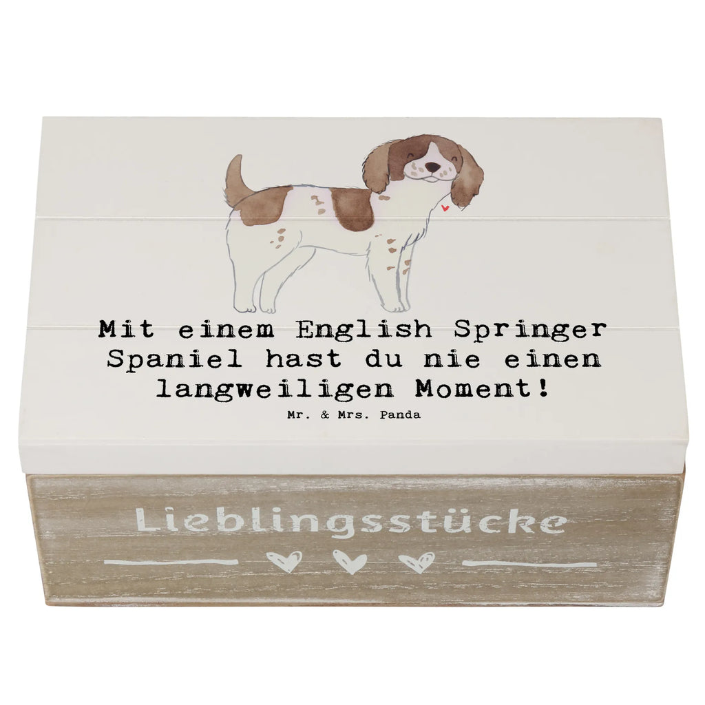 Holzkiste English Springer Spaniel Spaß Dekokiste, Erinnerungsbox, Geschenkbox, Holzkiste, XXL, Erinnerungskiste, Schatulle, Kiste, Geschenkdose, Schatzkiste, Aufbewahrungsbox, Truhe, Hund, Hunderasse, Rassehund, Hundebesitzer, Geschenk, Tierfreund, Schenken, Welpe