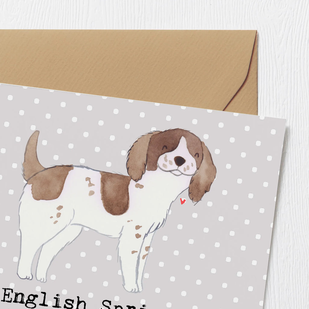 Deluxe Karte English Springer Spaniel Charme Klappkarte, Hochzeitskarte, Karte, Glückwunschkarte, Hochwertige Klappkarte, Einladungskarte, Geburtstagskarte, Hochwertige Grußkarte, Grußkarte, Hund, Hunderasse, Rassehund, Hundebesitzer, Geschenk, Tierfreund, Schenken, Welpe