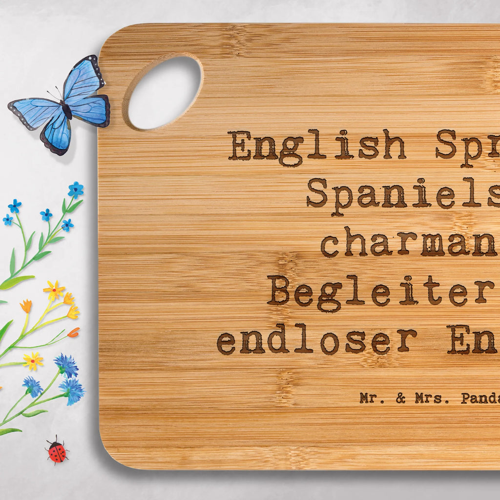 Bambus - deska do krojenia Przysłowie English Springer Spaniels - charmante Begleiter mit endloser Energie! Pies, rasa psa, pies rasowy, właściciel psa, prezent, miłośnik zwierząt, dawanie, szczeniak