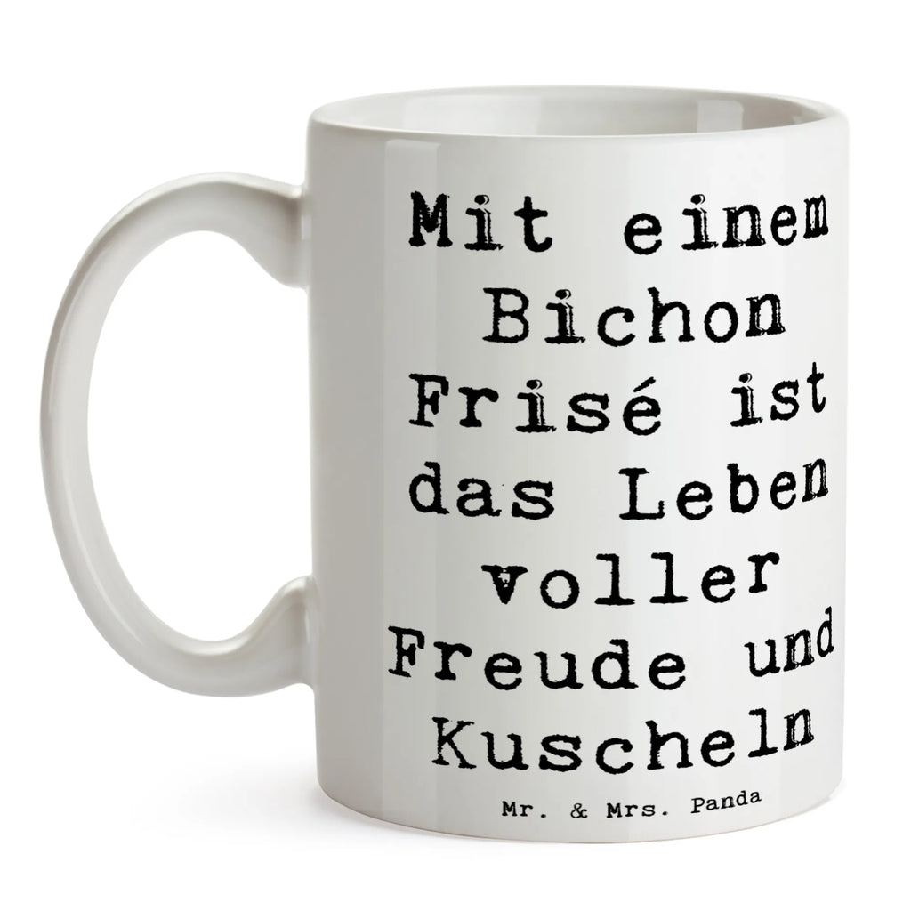 Tasse Spruch Bichon Frisé Freude Teetasse, Geschenktasse, Kaffeetasse, Tasse mit Zitaten, Bürotasse, Keramiktasse, Tasse mit Motiven, Tasse, Porzellantasse, Hund, Hunderasse, Rassehund, Hundebesitzer, Geschenk, Tierfreund, Schenken, Welpe
