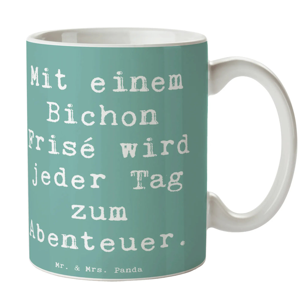 Mug Saying Mit einem Bichon Frisé wird jeder Tag zum Abenteuer. Teetasse, Bürotasse, Tasse mit Zitaten, Geschenktasse, Keramiktasse, Tasse, Kaffeetasse, Tasse mit Motiven, Porzellantasse, Hund, Hunderasse, Rassehund, Hundebesitzer, Geschenk, Tierfreund, Schenken, Welpe