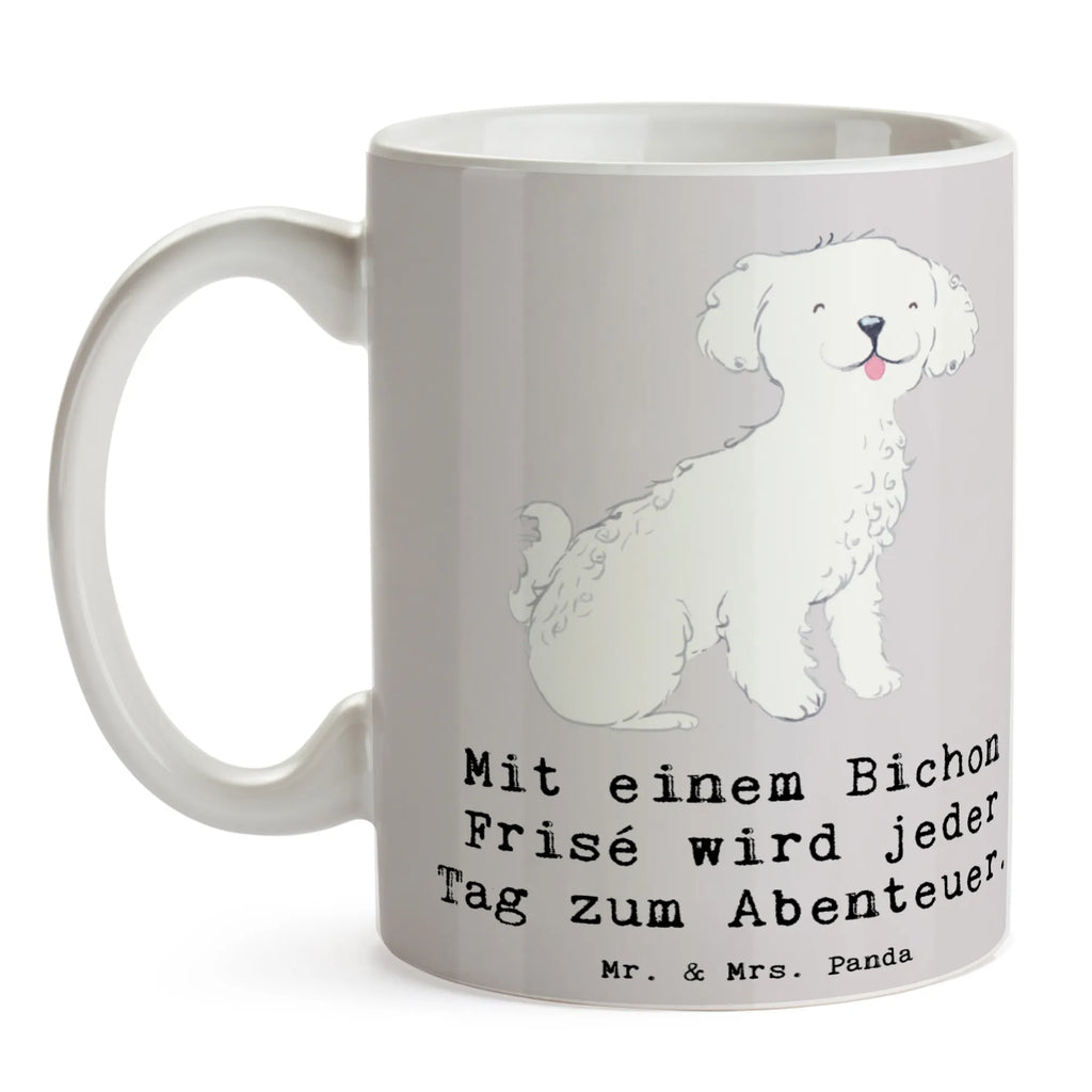 Mug Mit einem Bichon Frisé wird jeder Tag zum Abenteuer. Tasse, Geschenktasse, Keramiktasse, Bürotasse, Tasse mit Motiven, Kaffeetasse, Porzellantasse, Tasse mit Zitaten, Teetasse, Hund, Hunderasse, Rassehund, Hundebesitzer, Geschenk, Tierfreund, Schenken, Welpe