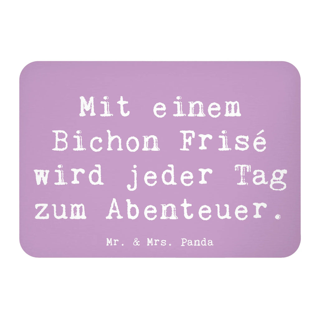 Magnet Spruch Mit einem Bichon Frisé wird jeder Tag zum Abenteuer. Motivmagnete, Dekomagnet, Whiteboard Magnet, Kühlschrankmagnet, Kühlschrank Dekoration, Pinnwandmagnet, Notiz Magnet, Souvenir Magnet, Hund, Hunderasse, Rassehund, Hundebesitzer, Geschenk, Tierfreund, Schenken, Welpe