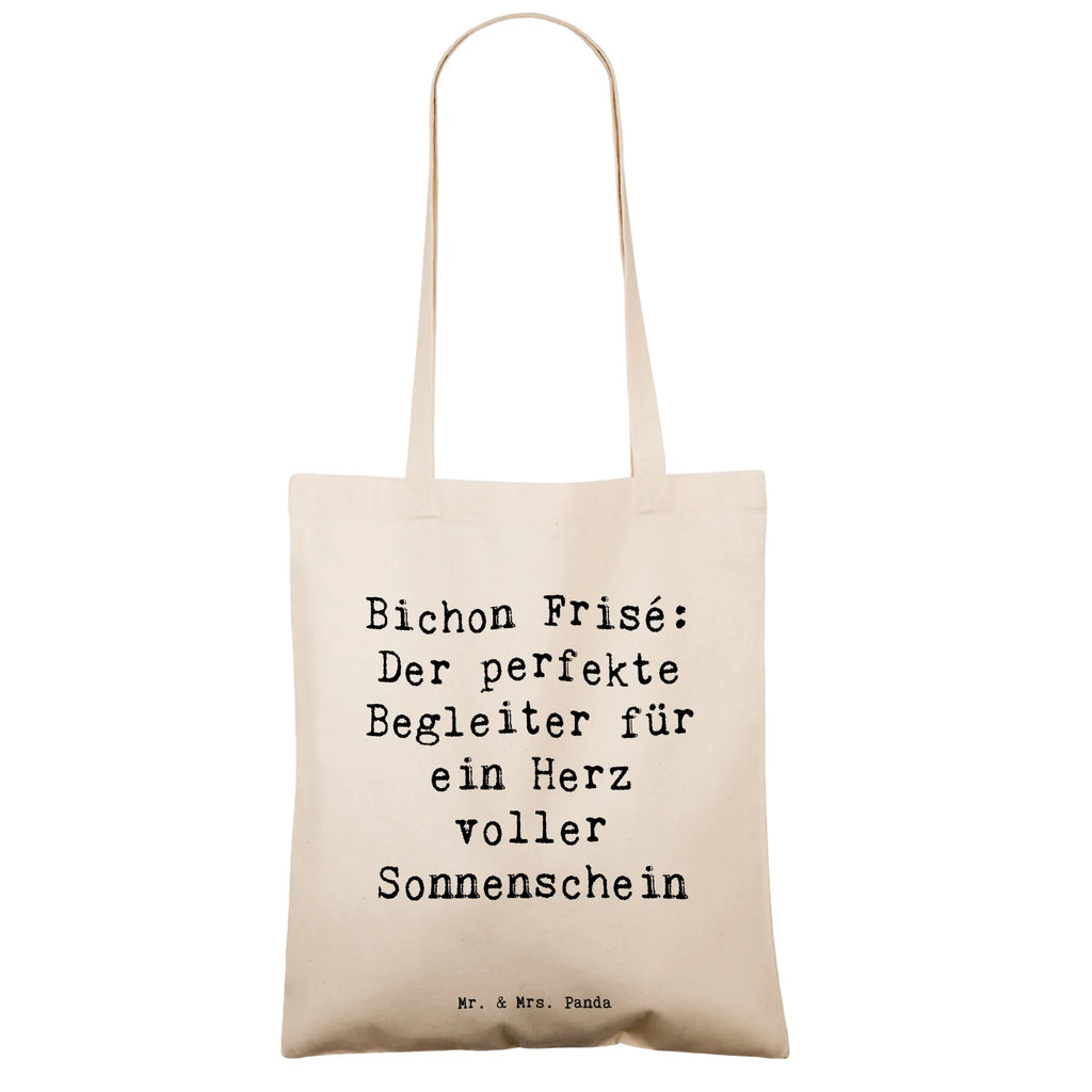 Tote bag Saying Bichon Frisé: Der perfekte Begleiter für ein Herz voller Sonnenschein Jutetasche, Beutel, Umhängetasche, Shopper, Einkaufstüte, Jutebeutel, Einkaufstasche, Schultertasche, Strandtasche, Beuteltasche, Laptoptasche, Stoffbeutel, Badetasche, Tasche, Stofftasche, Tragetasche, Hund, Hunderasse, Rassehund, Hundebesitzer, Geschenk, Tierfreund, Schenken, Welpe