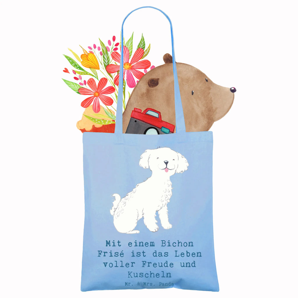 Tote bag Mit einem Bichon Frisé ist das Leben voller Freude und Kuscheln Tasche, Tragetasche, Umhängetasche, Beutel, Beuteltasche, Jutetasche, Shopper, Stoffbeutel, Einkaufstüte, Strandtasche, Schultertasche, Einkaufstasche, Stofftasche, Jutebeutel, Laptoptasche, Badetasche, Hund, Hunderasse, Rassehund, Hundebesitzer, Geschenk, Tierfreund, Schenken, Welpe