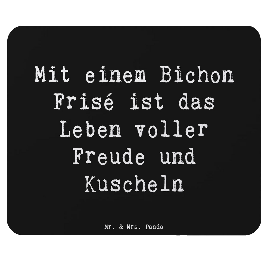 Mouse mat Saying Mit einem Bichon Frisé ist das Leben voller Freude und Kuscheln Mauspad, Mausunterlage, Computer zubehör, Designer Mauspad, PC Zubehör, Mauspad Büro, Einzigartiges Mauspad, Büroausstattung, Arbeitszimmer, Mousepad, Hund, Hunderasse, Rassehund, Hundebesitzer, Geschenk, Tierfreund, Schenken, Welpe