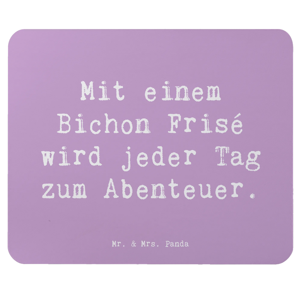 Mauspad Spruch Mit einem Bichon Frisé wird jeder Tag zum Abenteuer. Büroausstattung, Computer zubehör, Arbeitszimmer, Einzigartiges Mauspad, Mauspad Büro, PC Zubehör, Mousepad, Mausunterlage, Designer Mauspad, Mauspad, Hund, Hunderasse, Rassehund, Hundebesitzer, Geschenk, Tierfreund, Schenken, Welpe