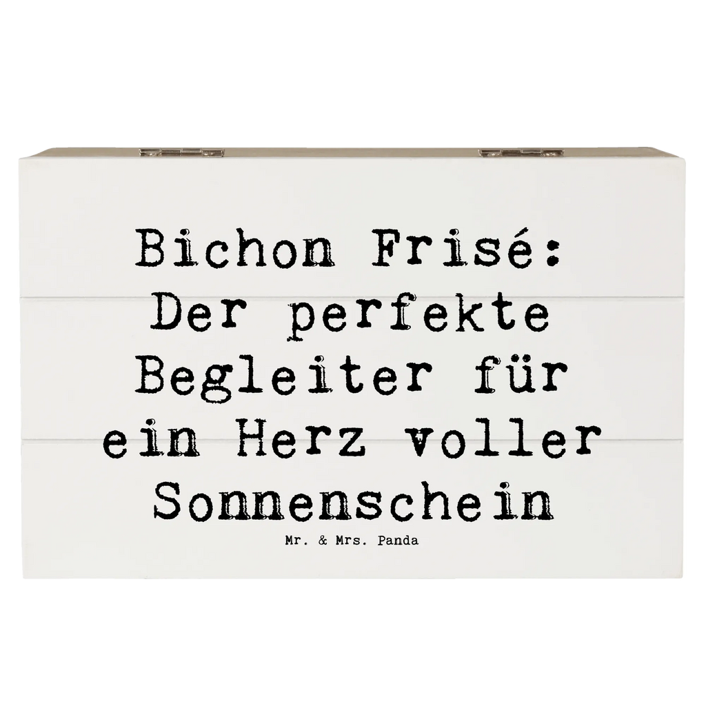 Holzkiste Spruch Bichon Frisé Freude Truhe, Erinnerungsbox, Holzkiste, Schatulle, Geschenkdose, Kiste, Erinnerungskiste, Geschenkbox, XXL, Dekokiste, Aufbewahrungsbox, Schatzkiste, Hund, Hunderasse, Rassehund, Hundebesitzer, Geschenk, Tierfreund, Schenken, Welpe