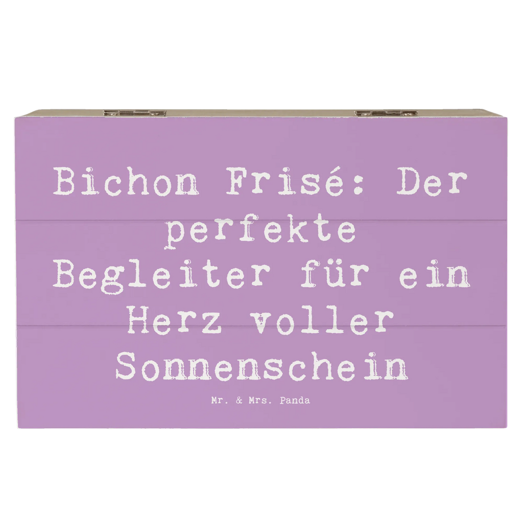 Holzkiste Spruch Bichon Frisé Freude Truhe, Erinnerungsbox, Holzkiste, Schatulle, Geschenkdose, Kiste, Erinnerungskiste, Geschenkbox, XXL, Dekokiste, Aufbewahrungsbox, Schatzkiste, Hund, Hunderasse, Rassehund, Hundebesitzer, Geschenk, Tierfreund, Schenken, Welpe