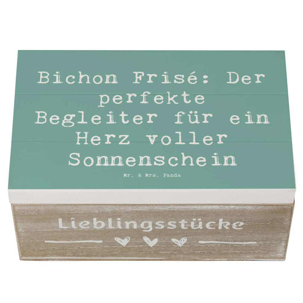 Holzkiste Spruch Bichon Frisé Freude Truhe, Erinnerungsbox, Holzkiste, Schatulle, Geschenkdose, Kiste, Erinnerungskiste, Geschenkbox, XXL, Dekokiste, Aufbewahrungsbox, Schatzkiste, Hund, Hunderasse, Rassehund, Hundebesitzer, Geschenk, Tierfreund, Schenken, Welpe