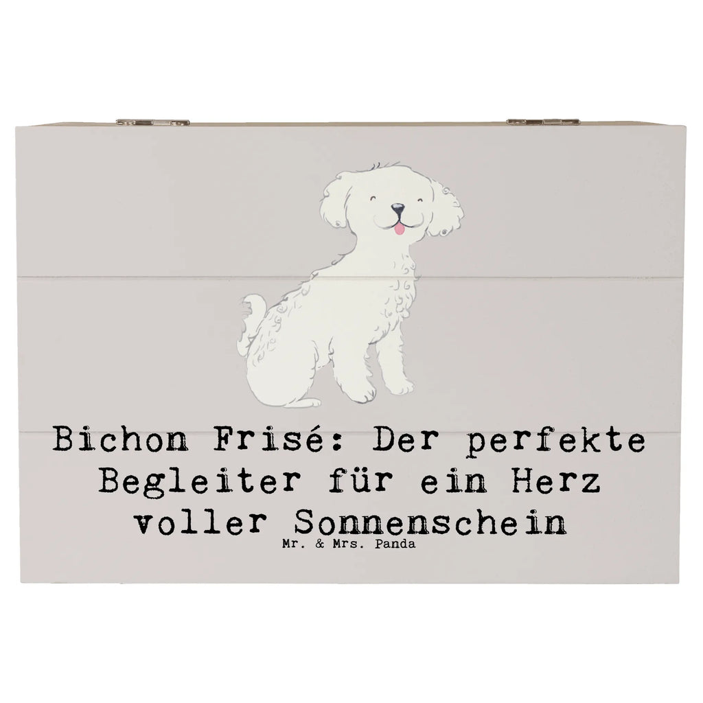 Holzkiste Bichon Frisé Freude Schatulle, Schatzkiste, Dekokiste, Kiste, Geschenkdose, Erinnerungsbox, XXL, Aufbewahrungsbox, Erinnerungskiste, Geschenkbox, Truhe, Holzkiste, Hund, Hunderasse, Rassehund, Hundebesitzer, Geschenk, Tierfreund, Schenken, Welpe