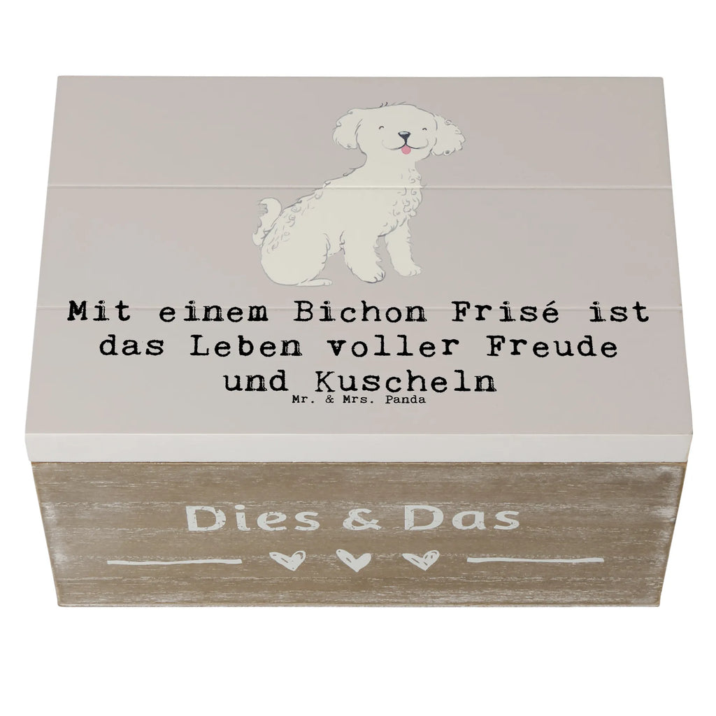 Holzkiste Bichon Frisé Freude Dekokiste, Truhe, Erinnerungsbox, Holzkiste, Erinnerungskiste, Aufbewahrungsbox, Geschenkdose, Schatzkiste, XXL, Schatulle, Kiste, Geschenkbox, Hund, Hunderasse, Rassehund, Hundebesitzer, Geschenk, Tierfreund, Schenken, Welpe