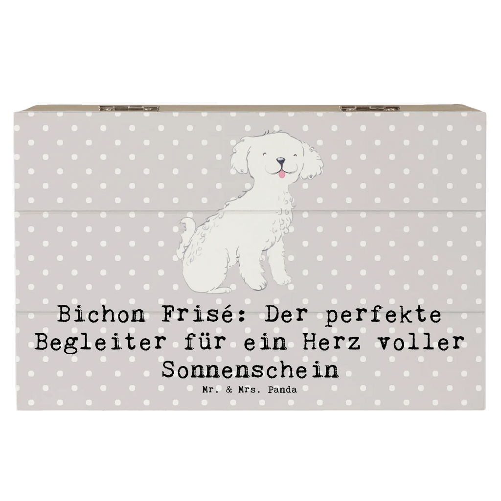 Holzkiste Bichon Frisé Freude Schatulle, Schatzkiste, Dekokiste, Kiste, Geschenkdose, Erinnerungsbox, XXL, Aufbewahrungsbox, Erinnerungskiste, Geschenkbox, Truhe, Holzkiste, Hund, Hunderasse, Rassehund, Hundebesitzer, Geschenk, Tierfreund, Schenken, Welpe