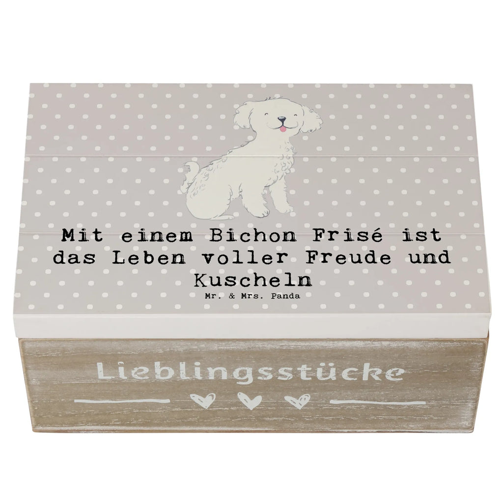Holzkiste Bichon Frisé Freude Dekokiste, Truhe, Erinnerungsbox, Holzkiste, Erinnerungskiste, Aufbewahrungsbox, Geschenkdose, Schatzkiste, XXL, Schatulle, Kiste, Geschenkbox, Hund, Hunderasse, Rassehund, Hundebesitzer, Geschenk, Tierfreund, Schenken, Welpe