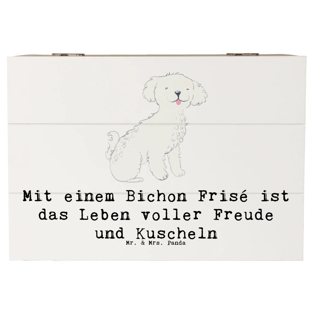 Holzkiste Bichon Frisé Freude Dekokiste, Truhe, Erinnerungsbox, Holzkiste, Erinnerungskiste, Aufbewahrungsbox, Geschenkdose, Schatzkiste, XXL, Schatulle, Kiste, Geschenkbox, Hund, Hunderasse, Rassehund, Hundebesitzer, Geschenk, Tierfreund, Schenken, Welpe