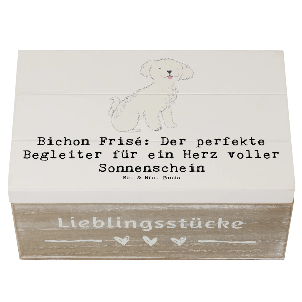 Holzkiste Bichon Frisé Freude Schatulle, Schatzkiste, Dekokiste, Kiste, Geschenkdose, Erinnerungsbox, XXL, Aufbewahrungsbox, Erinnerungskiste, Geschenkbox, Truhe, Holzkiste, Hund, Hunderasse, Rassehund, Hundebesitzer, Geschenk, Tierfreund, Schenken, Welpe