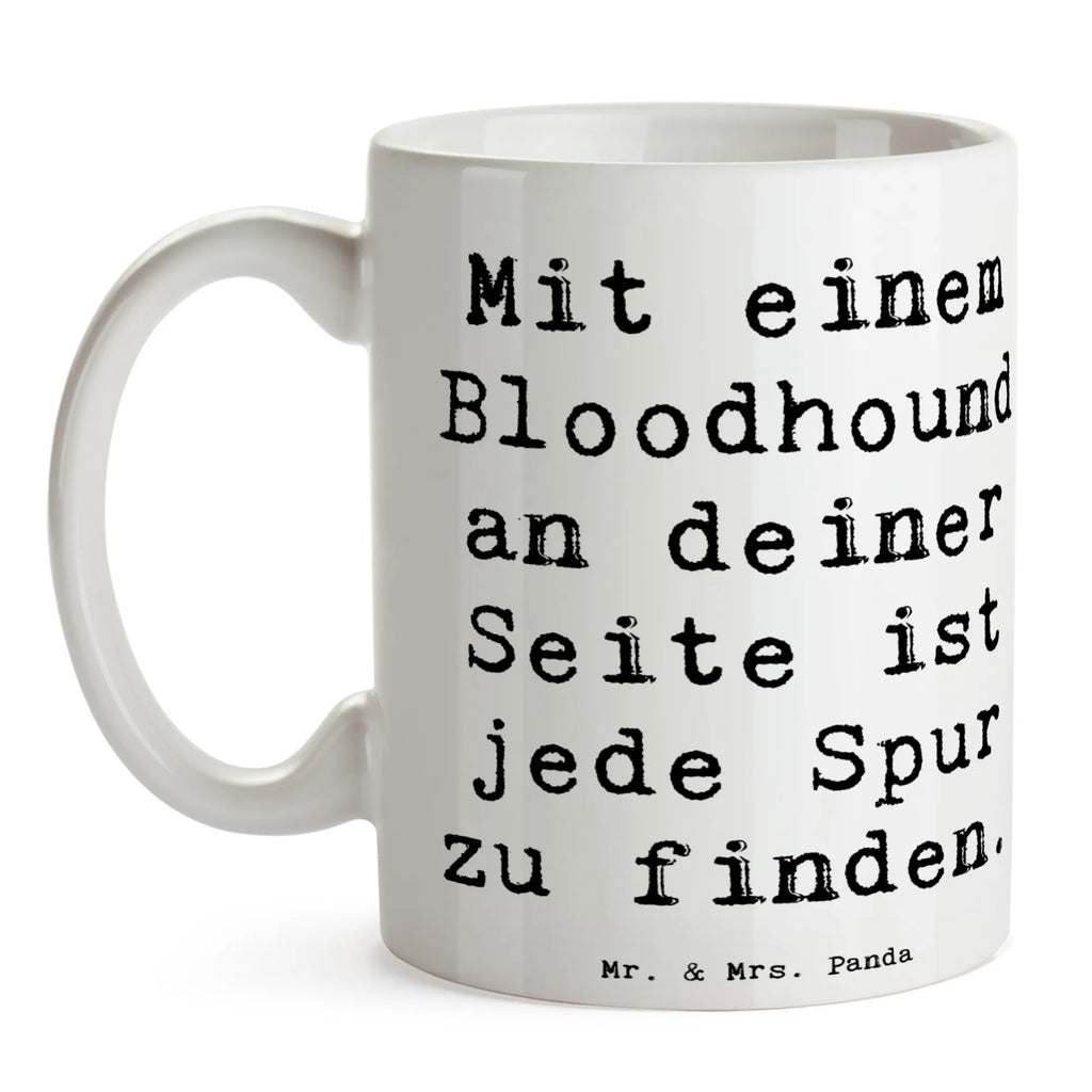 Tasse Bloodhound Spur Tasse mit Motiven, Keramiktasse, Bürotasse, Kaffeetasse, Tasse mit Zitaten, Porzellantasse, Tasse, Teetasse, Geschenktasse, Hund, Hunderasse, Rassehund, Hundebesitzer, Geschenk, Tierfreund, Schenken, Welpe