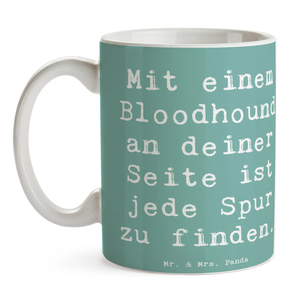 Tasse Bloodhound Spur Tasse mit Motiven, Keramiktasse, Bürotasse, Kaffeetasse, Tasse mit Zitaten, Porzellantasse, Tasse, Teetasse, Geschenktasse, Hund, Hunderasse, Rassehund, Hundebesitzer, Geschenk, Tierfreund, Schenken, Welpe