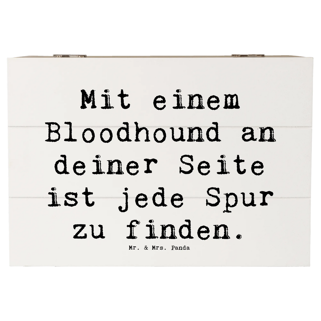 Holzkiste Spruch Bloodhound Spur Schatzkiste, Aufbewahrungsbox, Erinnerungskiste, Holzkiste, Schatulle, Dekokiste, Geschenkdose, Truhe, Kiste, Geschenkbox, Erinnerungsbox, XXL, Hund, Hunderasse, Rassehund, Hundebesitzer, Geschenk, Tierfreund, Schenken, Welpe