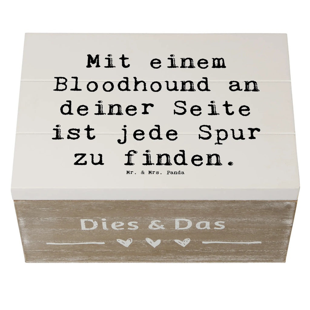 Holzkiste Spruch Bloodhound Spur Schatzkiste, Aufbewahrungsbox, Erinnerungskiste, Holzkiste, Schatulle, Dekokiste, Geschenkdose, Truhe, Kiste, Geschenkbox, Erinnerungsbox, XXL, Hund, Hunderasse, Rassehund, Hundebesitzer, Geschenk, Tierfreund, Schenken, Welpe