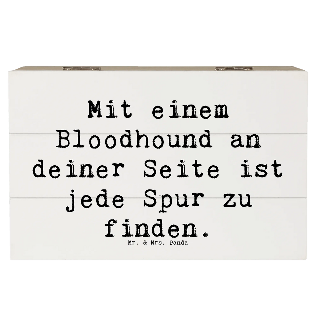 Holzkiste Spruch Bloodhound Spur Schatzkiste, Aufbewahrungsbox, Erinnerungskiste, Holzkiste, Schatulle, Dekokiste, Geschenkdose, Truhe, Kiste, Geschenkbox, Erinnerungsbox, XXL, Hund, Hunderasse, Rassehund, Hundebesitzer, Geschenk, Tierfreund, Schenken, Welpe