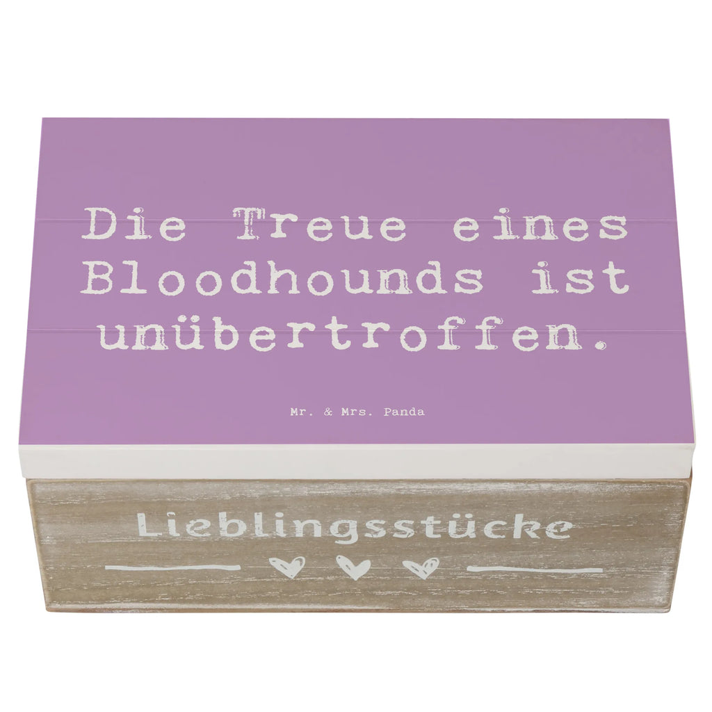 Holzkiste Spruch Bloodhound Treue XXL, Erinnerungskiste, Schatulle, Dekokiste, Aufbewahrungsbox, Geschenkbox, Erinnerungsbox, Schatzkiste, Geschenkdose, Kiste, Holzkiste, Truhe, Hund, Hunderasse, Rassehund, Hundebesitzer, Geschenk, Tierfreund, Schenken, Welpe