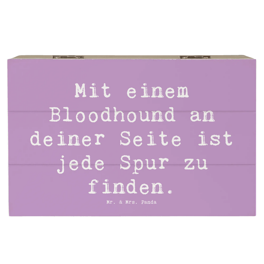 Holzkiste Spruch Bloodhound Spur Schatzkiste, Aufbewahrungsbox, Erinnerungskiste, Holzkiste, Schatulle, Dekokiste, Geschenkdose, Truhe, Kiste, Geschenkbox, Erinnerungsbox, XXL, Hund, Hunderasse, Rassehund, Hundebesitzer, Geschenk, Tierfreund, Schenken, Welpe
