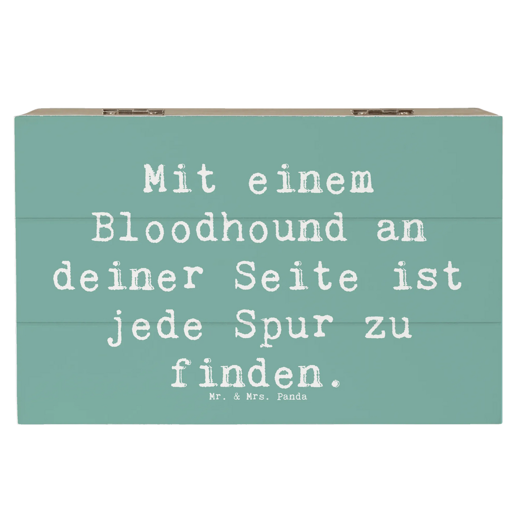 Holzkiste Spruch Bloodhound Spur Schatzkiste, Aufbewahrungsbox, Erinnerungskiste, Holzkiste, Schatulle, Dekokiste, Geschenkdose, Truhe, Kiste, Geschenkbox, Erinnerungsbox, XXL, Hund, Hunderasse, Rassehund, Hundebesitzer, Geschenk, Tierfreund, Schenken, Welpe