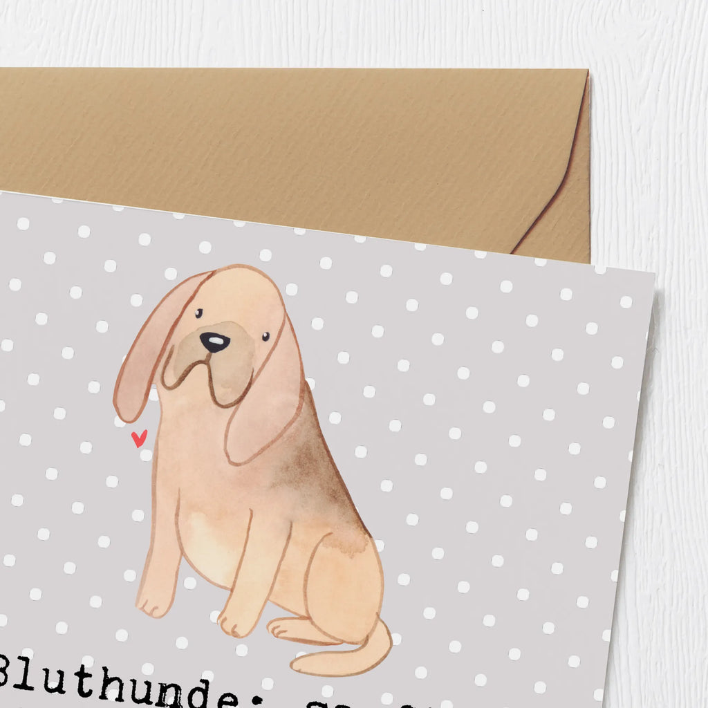 Deluxe Karte Bluthunde Einladungskarte, Karte, Glückwunschkarte, Geburtstagskarte, Grußkarte, Hochwertige Grußkarte, Hochzeitskarte, Klappkarte, Hochwertige Klappkarte, Hund, Hunderasse, Rassehund, Hundebesitzer, Geschenk, Tierfreund, Schenken, Welpe