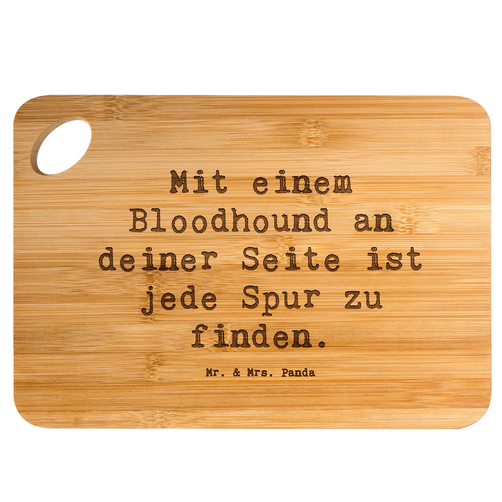 Bamboo chopping board Saying Mit einem Bloodhound an deiner Seite ist jede Spur zu finden. breakfast, solid, cutting block, board, engraving, slices, robust, breakfast board, carving board, nature, dulcimer, bamboo, cutting board, kitchen board, wood, kitchen, Dog, dog breed, purebred dog, dog owner, gift, animal lover, giving, puppy