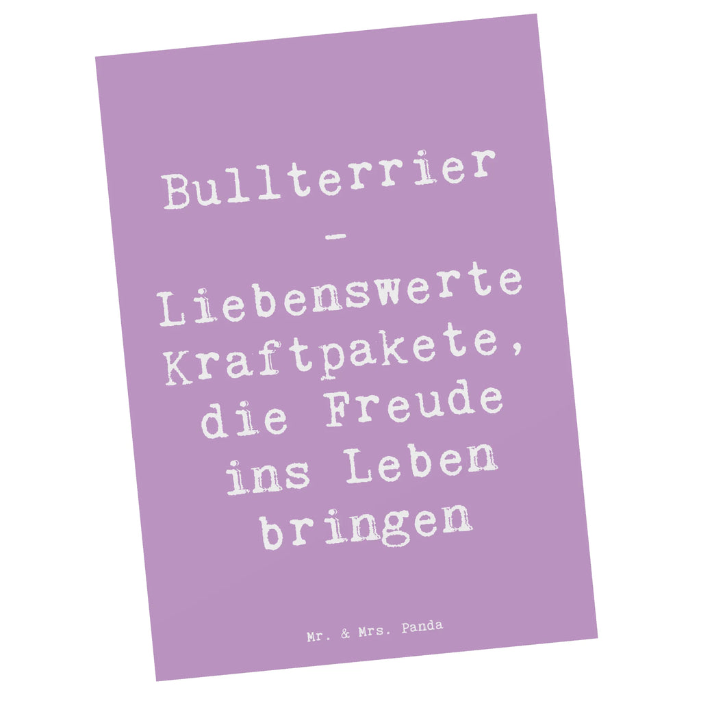 Postkarte Spruch Bullterrier Kraftpaket Ansichtskarte, Karte, Einladung Geburtstag, Einladungskarte, Einladungskarten Geburtstag, Ansichtskarten, Grußkarte, Geburtstagskarte, Postkarte, Geschenkkarte, Einladung, Dankeskarte, Hund, Hunderasse, Rassehund, Hundebesitzer, Geschenk, Tierfreund, Schenken, Welpe