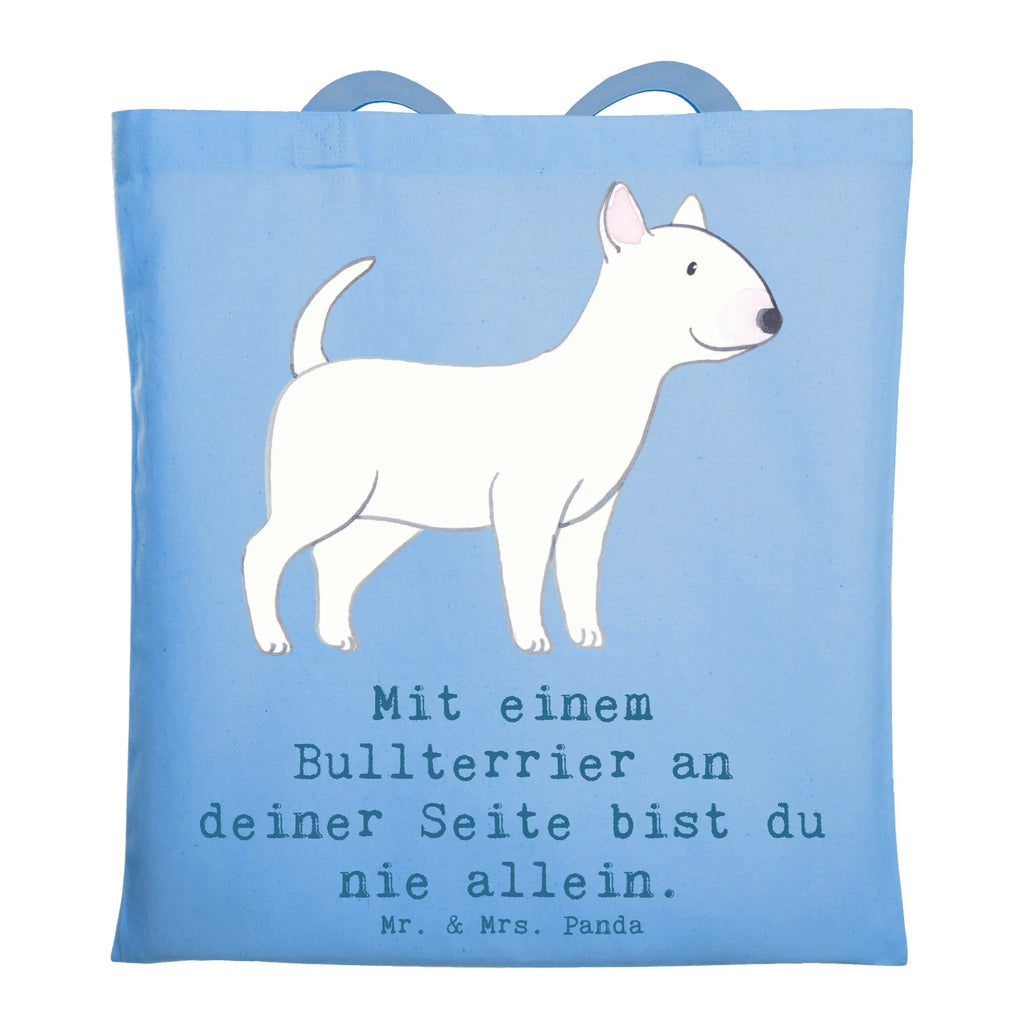 Tragetasche Bullterrier Begleiter Stofftasche, Strandtasche, Laptoptasche, Einkaufstasche, Schultertasche, Tragetasche, Beuteltasche, Umhängetasche, Einkaufstüte, Tasche, Shopper, Jutebeutel, Badetasche, Beutel, Jutetasche, Stoffbeutel, Hund, Hunderasse, Rassehund, Hundebesitzer, Geschenk, Tierfreund, Schenken, Welpe