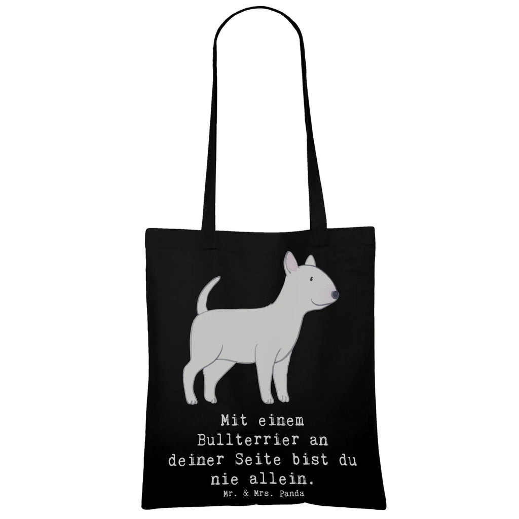 Tragetasche Bullterrier Begleiter Stofftasche, Strandtasche, Laptoptasche, Einkaufstasche, Schultertasche, Tragetasche, Beuteltasche, Umhängetasche, Einkaufstüte, Tasche, Shopper, Jutebeutel, Badetasche, Beutel, Jutetasche, Stoffbeutel, Hund, Hunderasse, Rassehund, Hundebesitzer, Geschenk, Tierfreund, Schenken, Welpe