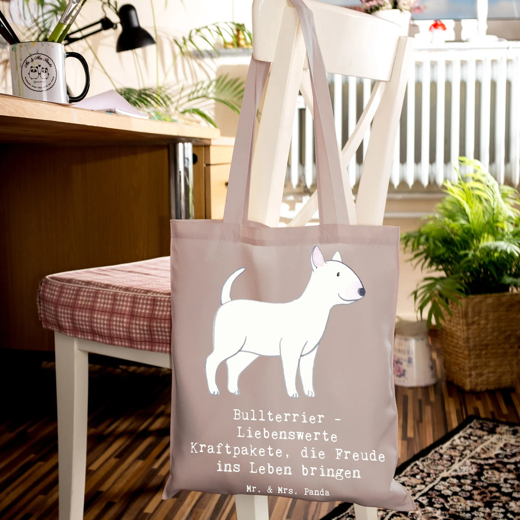 Tragetasche Bullterrier Kraftpaket Laptoptasche, Stoffbeutel, Jutetasche, Strandtasche, Badetasche, Beuteltasche, Einkaufstasche, Tragetasche, Beutel, Shopper, Schultertasche, Einkaufstüte, Umhängetasche, Stofftasche, Tasche, Jutebeutel, Hund, Hunderasse, Rassehund, Hundebesitzer, Geschenk, Tierfreund, Schenken, Welpe