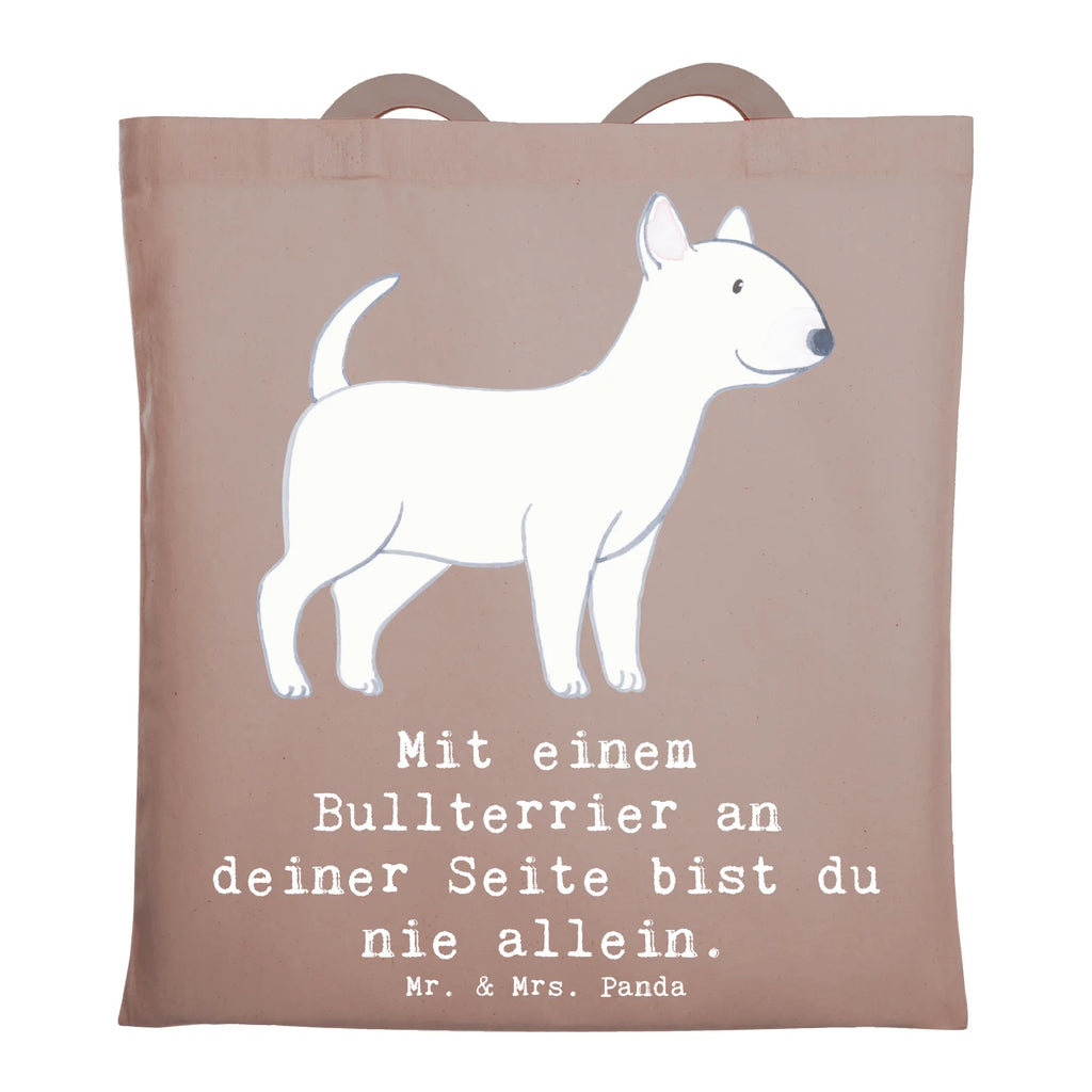 Tragetasche Bullterrier Begleiter Stofftasche, Strandtasche, Laptoptasche, Einkaufstasche, Schultertasche, Tragetasche, Beuteltasche, Umhängetasche, Einkaufstüte, Tasche, Shopper, Jutebeutel, Badetasche, Beutel, Jutetasche, Stoffbeutel, Hund, Hunderasse, Rassehund, Hundebesitzer, Geschenk, Tierfreund, Schenken, Welpe