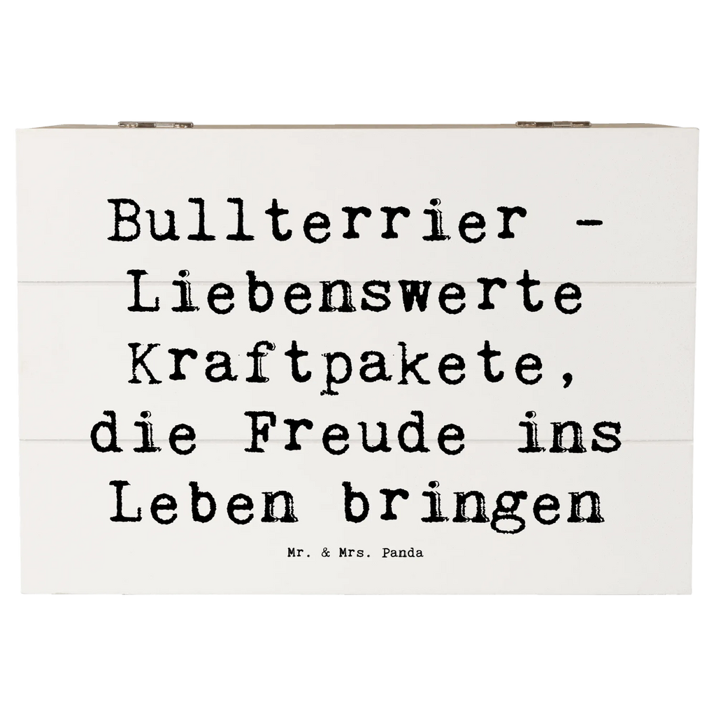 Holzkiste Spruch Bullterrier Kraftpaket Erinnerungsbox, Holzkiste, Truhe, Schatzkiste, Kiste, Aufbewahrungsbox, Erinnerungskiste, Geschenkdose, Schatulle, Geschenkbox, Dekokiste, XXL, Hund, Hunderasse, Rassehund, Hundebesitzer, Geschenk, Tierfreund, Schenken, Welpe