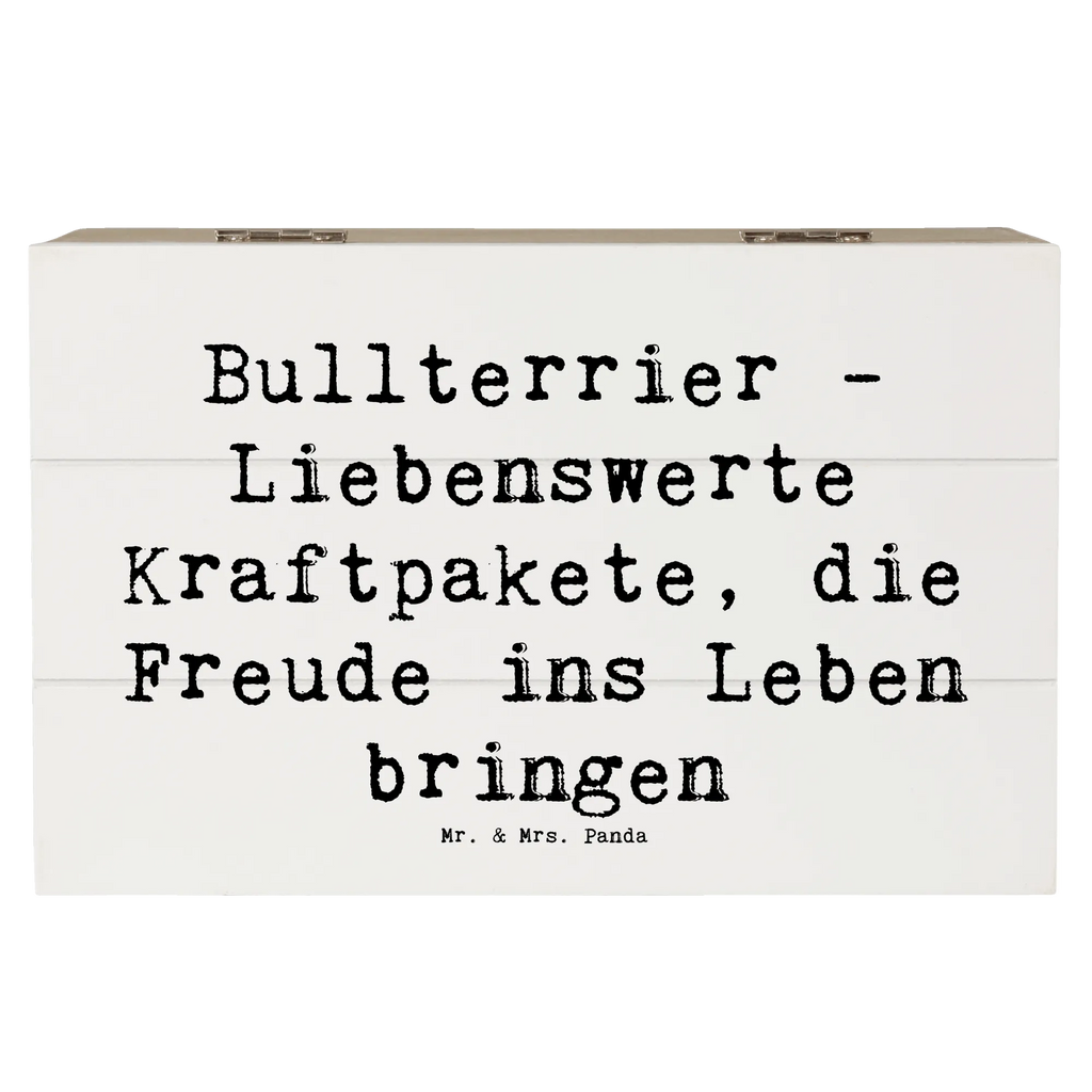 Holzkiste Spruch Bullterrier Kraftpaket Erinnerungsbox, Holzkiste, Truhe, Schatzkiste, Kiste, Aufbewahrungsbox, Erinnerungskiste, Geschenkdose, Schatulle, Geschenkbox, Dekokiste, XXL, Hund, Hunderasse, Rassehund, Hundebesitzer, Geschenk, Tierfreund, Schenken, Welpe