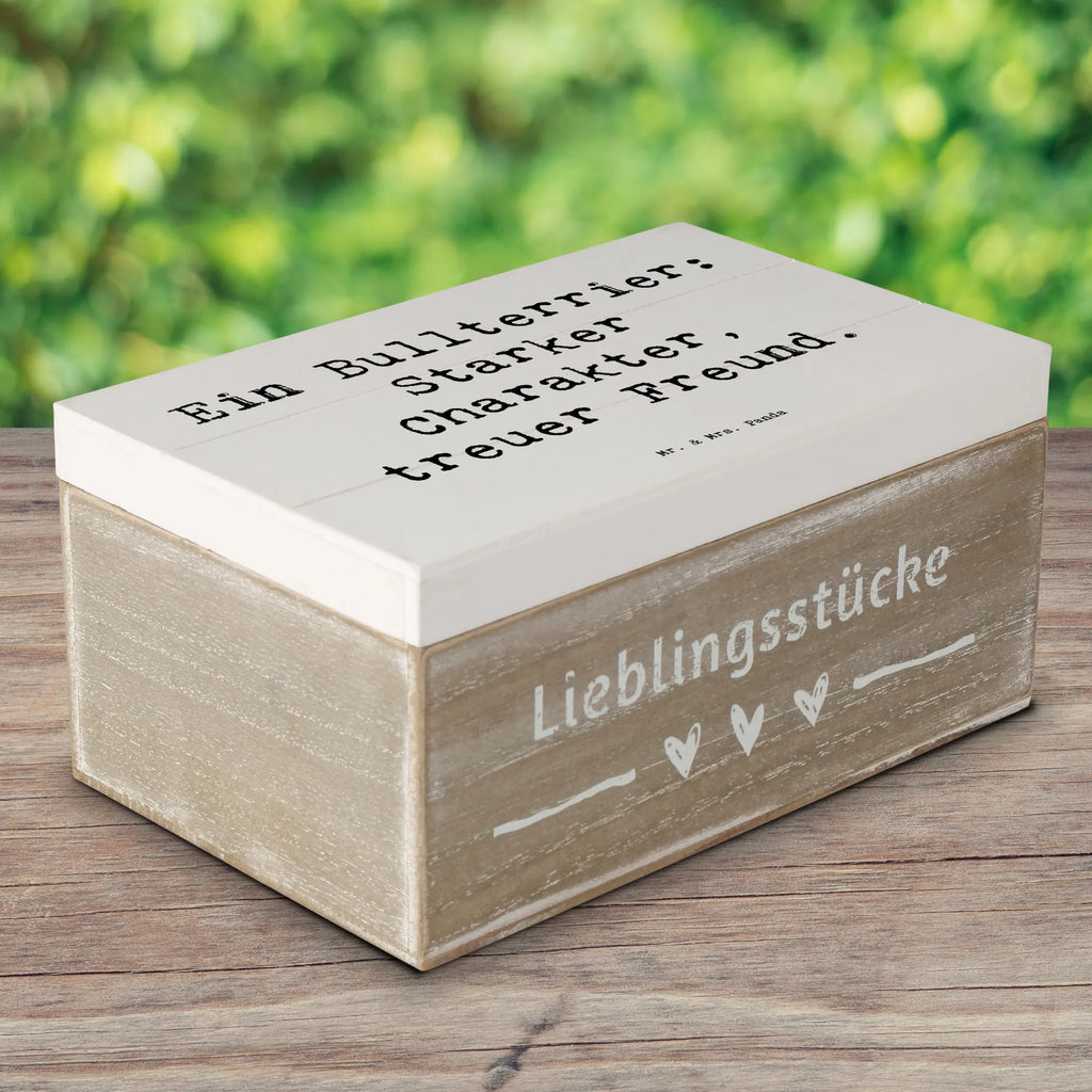 Holzkiste Spruch Bullterrier Freund Aufbewahrungsbox, Dekokiste, Geschenkbox, Schatzkiste, Truhe, Erinnerungskiste, Schatulle, Kiste, Erinnerungsbox, XXL, Holzkiste, Geschenkdose, Hund, Hunderasse, Rassehund, Hundebesitzer, Geschenk, Tierfreund, Schenken, Welpe