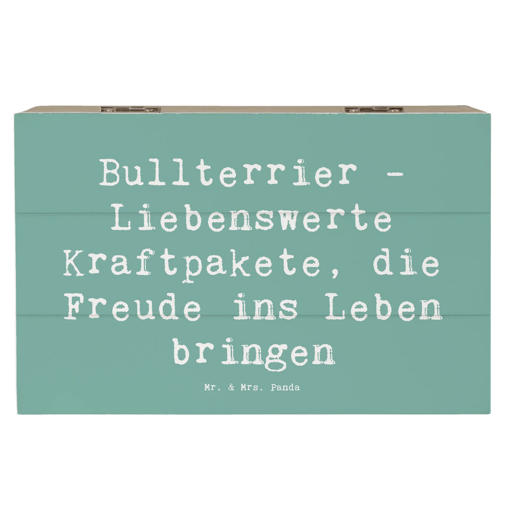 Holzkiste Spruch Bullterrier Kraftpaket Erinnerungsbox, Holzkiste, Truhe, Schatzkiste, Kiste, Aufbewahrungsbox, Erinnerungskiste, Geschenkdose, Schatulle, Geschenkbox, Dekokiste, XXL, Hund, Hunderasse, Rassehund, Hundebesitzer, Geschenk, Tierfreund, Schenken, Welpe