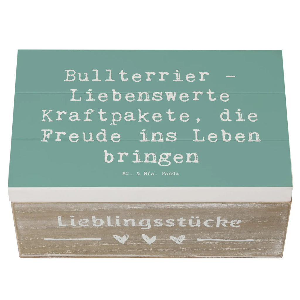 Holzkiste Spruch Bullterrier Kraftpaket Erinnerungsbox, Holzkiste, Truhe, Schatzkiste, Kiste, Aufbewahrungsbox, Erinnerungskiste, Geschenkdose, Schatulle, Geschenkbox, Dekokiste, XXL, Hund, Hunderasse, Rassehund, Hundebesitzer, Geschenk, Tierfreund, Schenken, Welpe